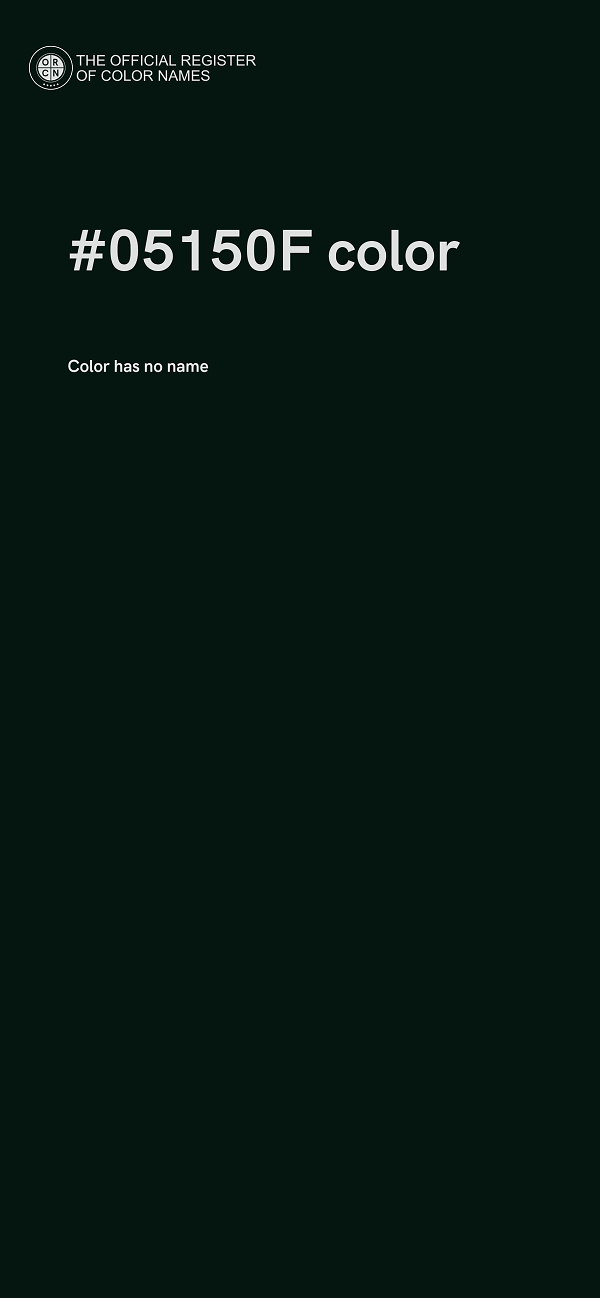#05150F color image