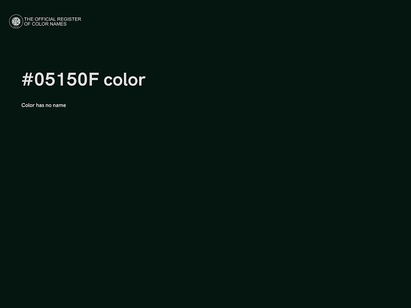 #05150F color image