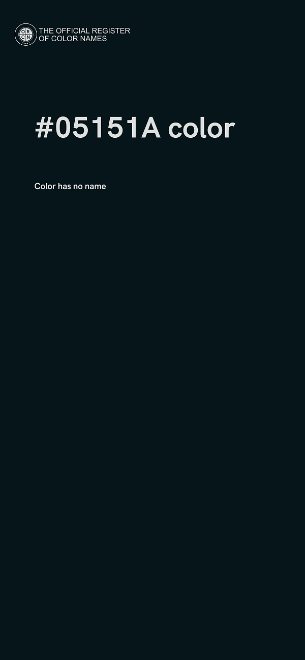 #05151A color image