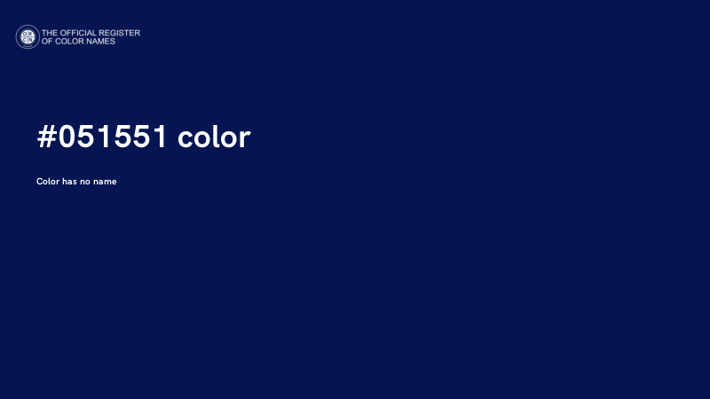 #051551 color image