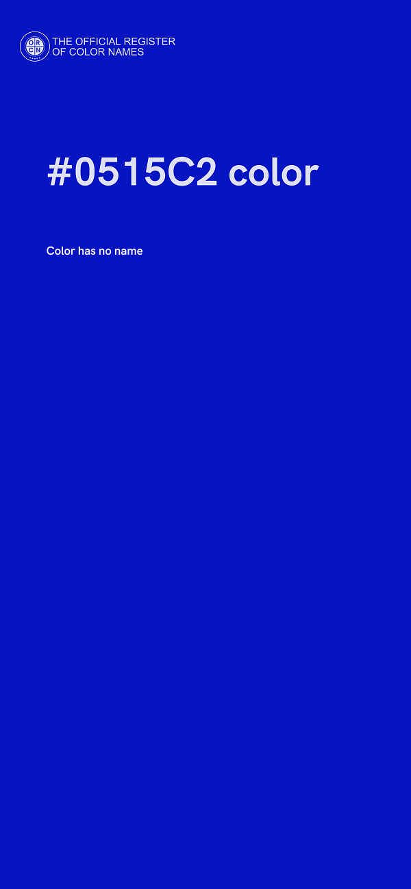 #0515C2 color image