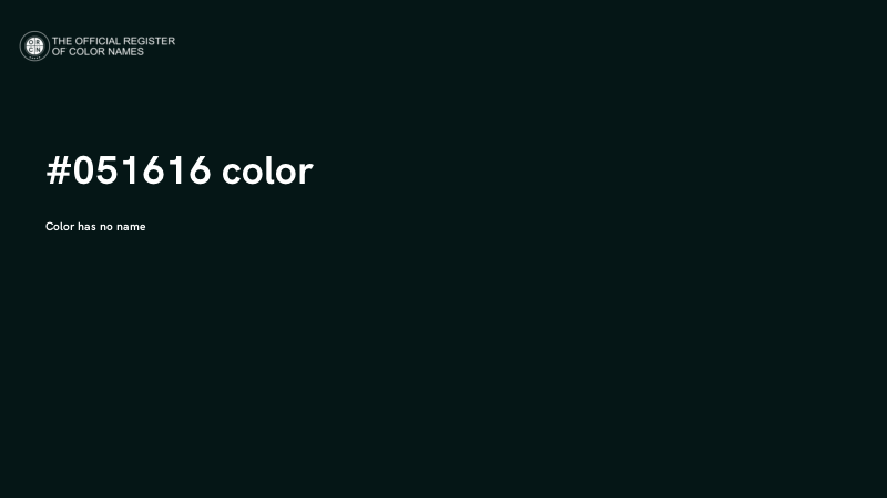 #051616 color image