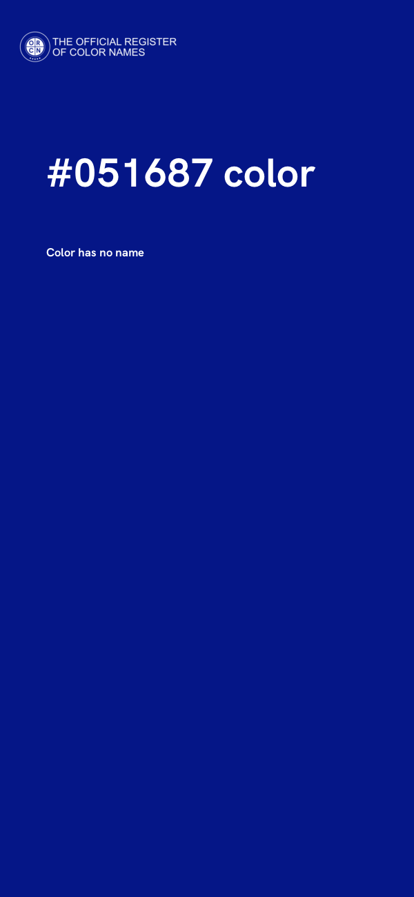 #051687 color image