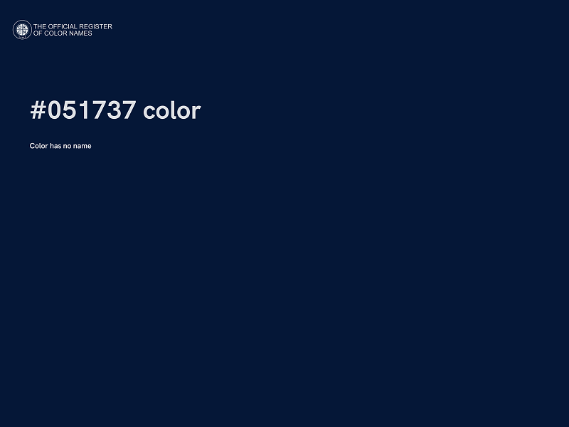 #051737 color image