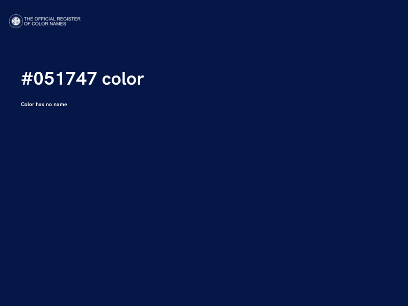 #051747 color image
