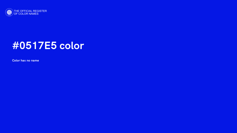 #0517E5 color image