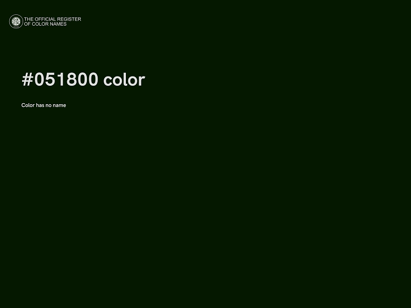 #051800 color image