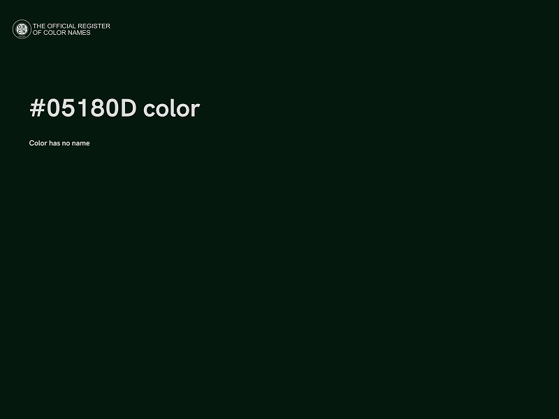 #05180D color image