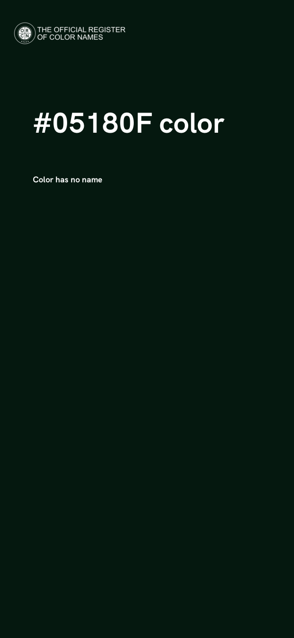 #05180F color image
