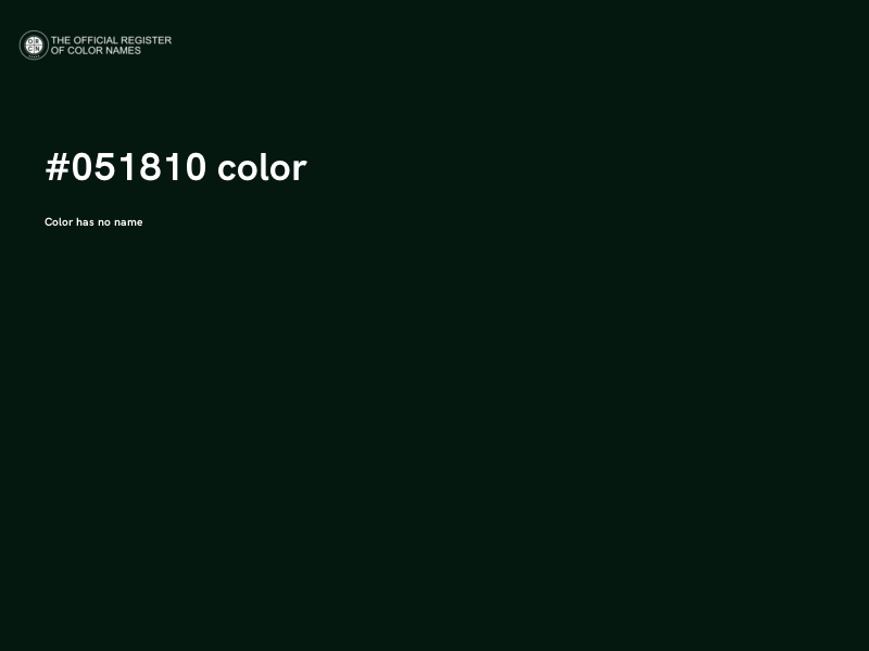 #051810 color image