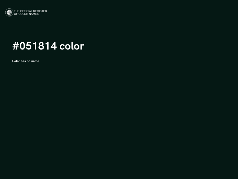 #051814 color image