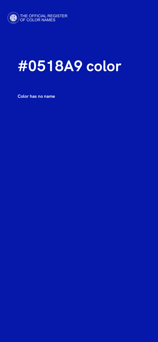 #0518A9 color image