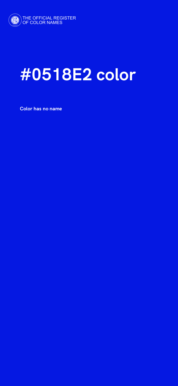 #0518E2 color image