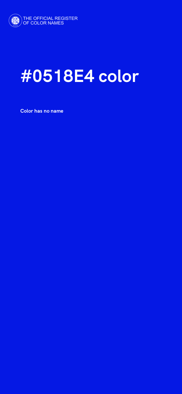 #0518E4 color image
