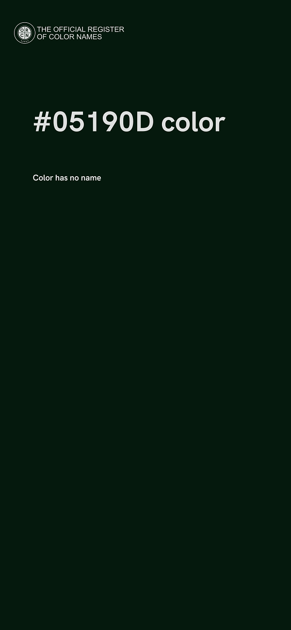 #05190D color image
