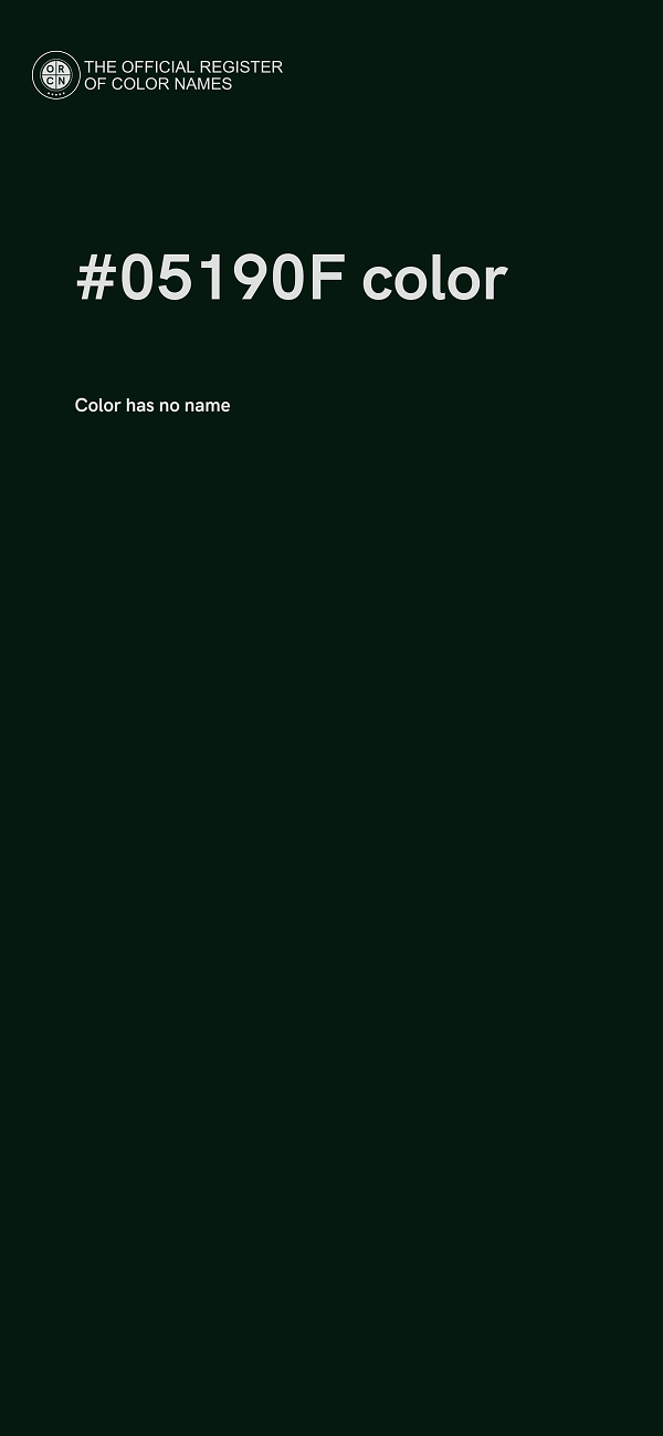 #05190F color image