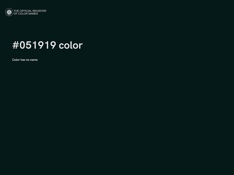 #051919 color image