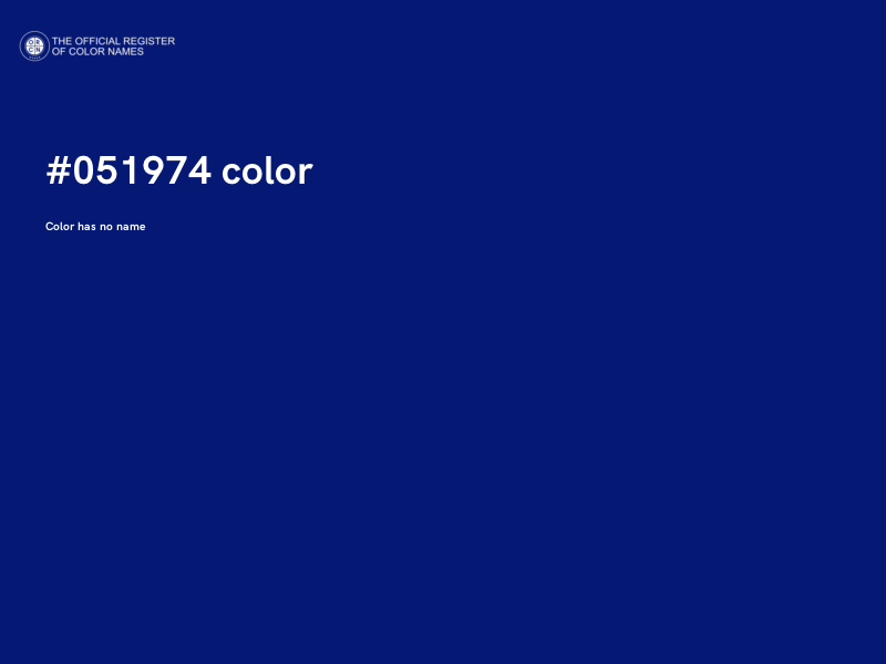 #051974 color image