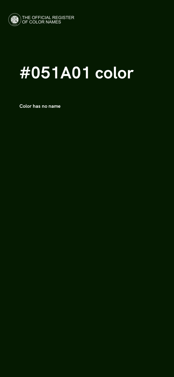 #051A01 color image