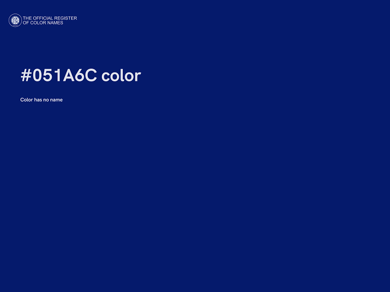 #051A6C color image