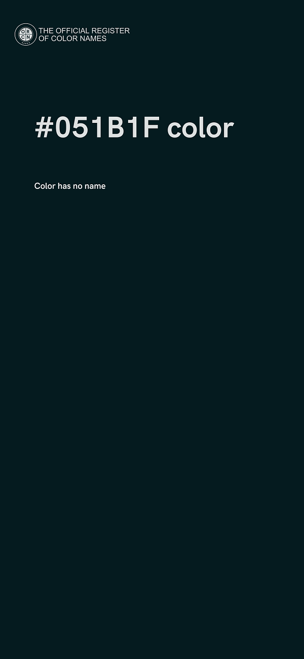 #051B1F color image