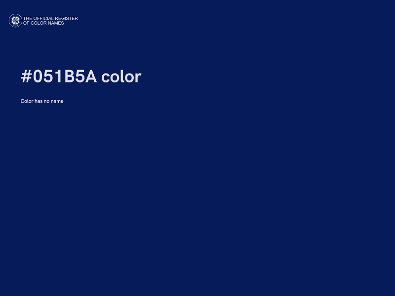 #051B5A color image