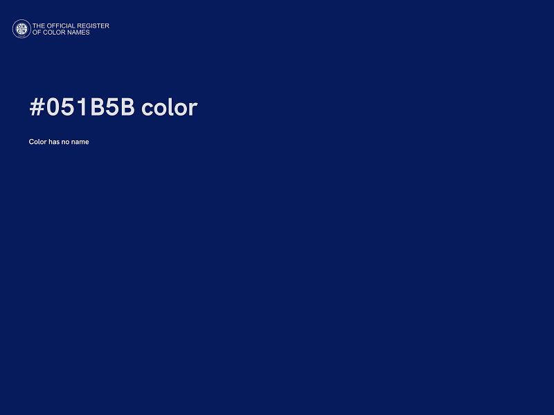 #051B5B color image