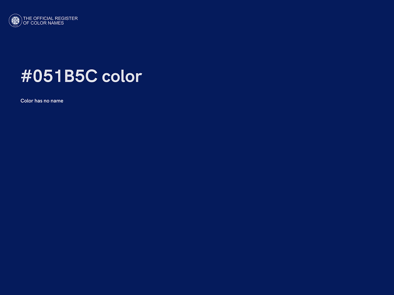 #051B5C color image