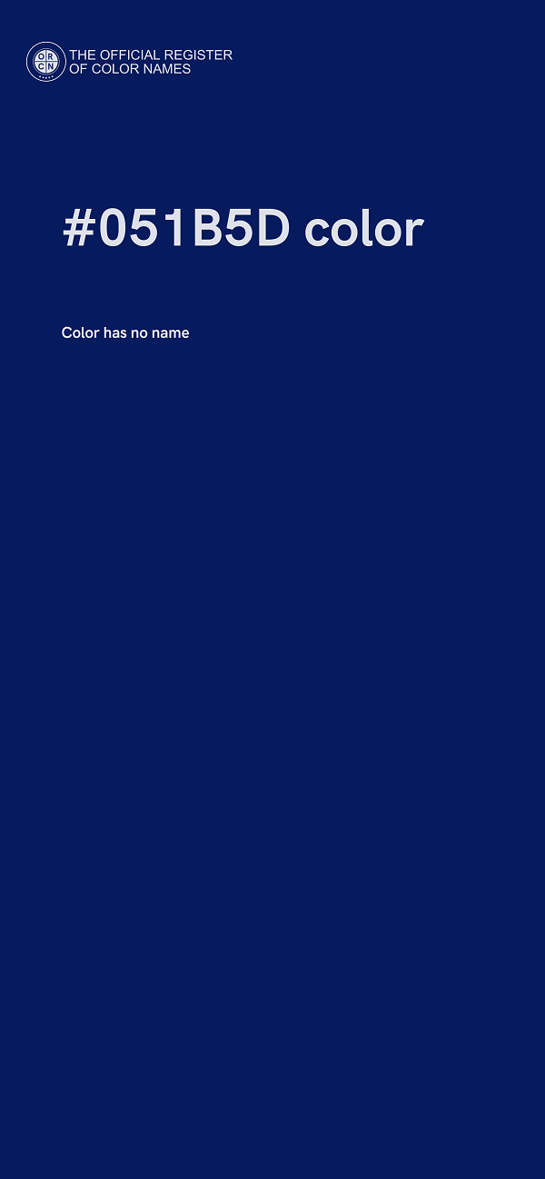 #051B5D color image