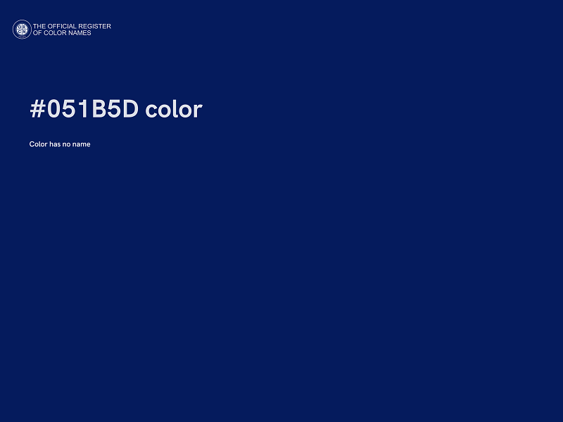#051B5D color image