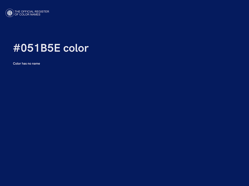 #051B5E color image