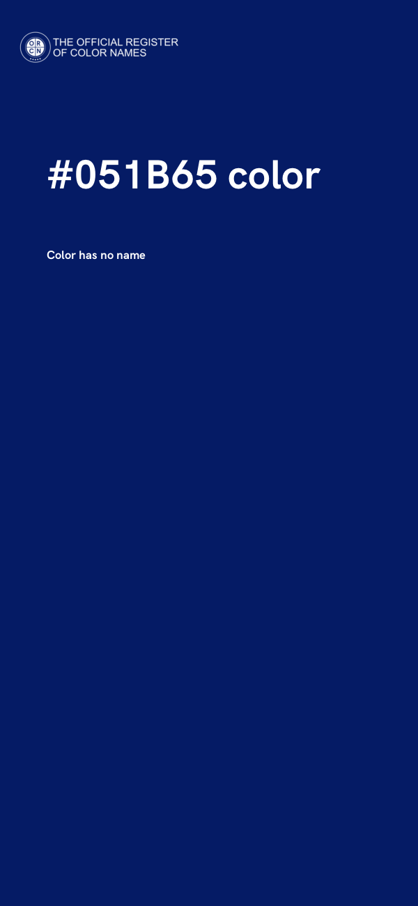 #051B65 color image