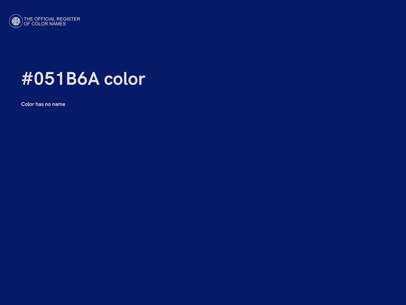 #051B6A color image