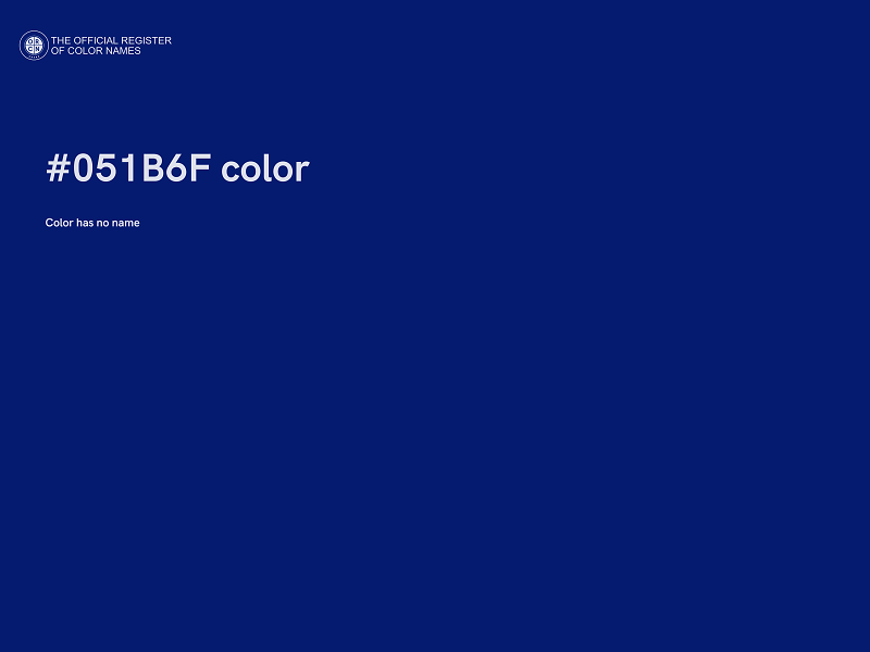 #051B6F color image