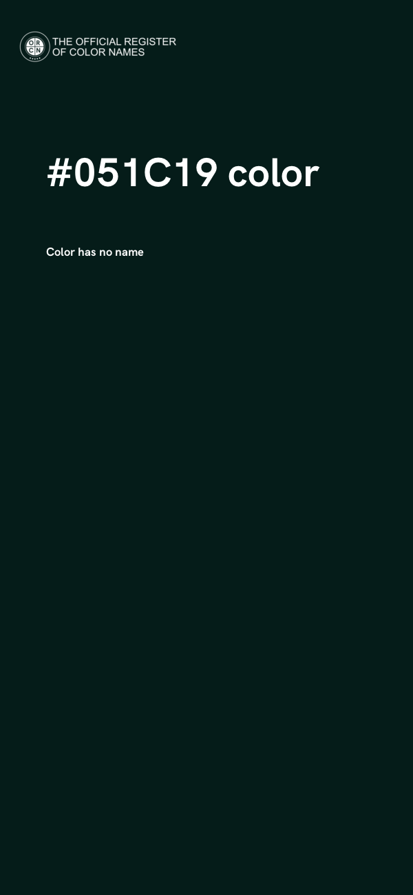 #051C19 color image