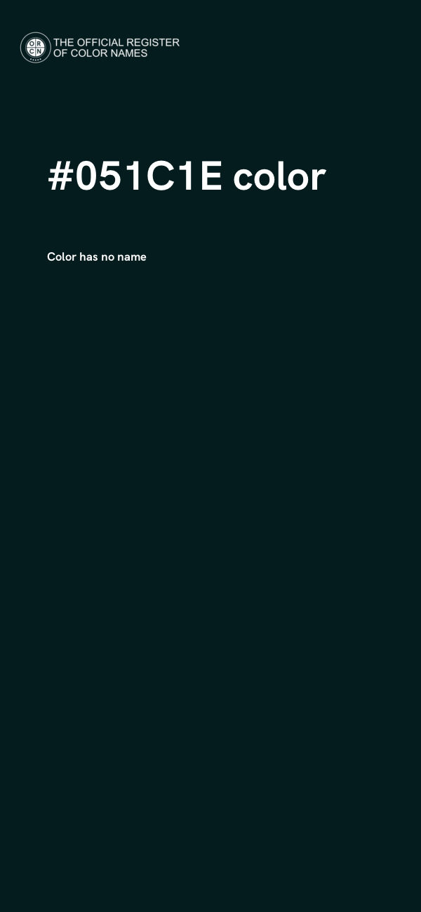 #051C1E color image
