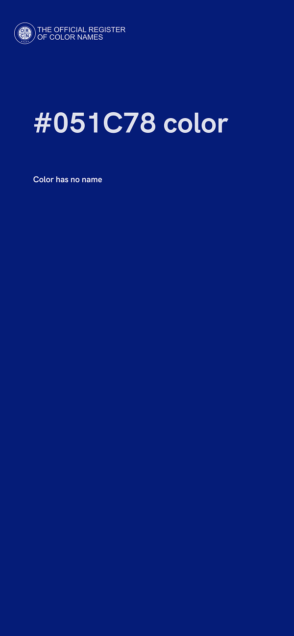 #051C78 color image