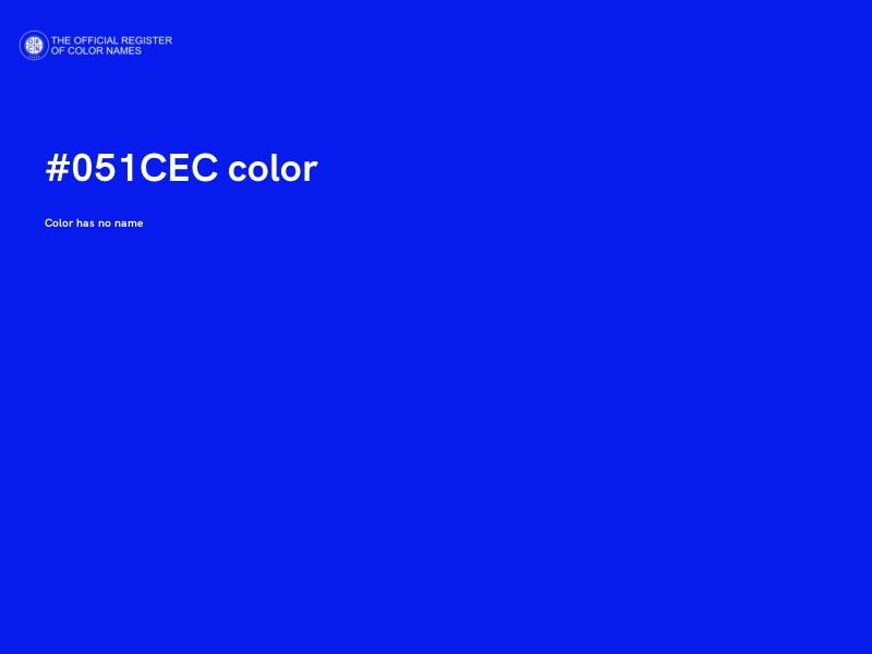 #051CEC color image
