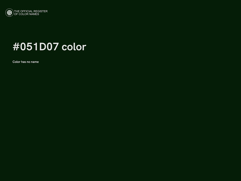 #051D07 color image