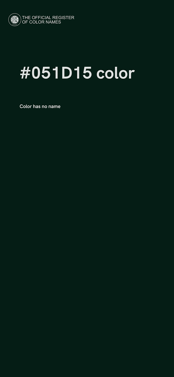 #051D15 color image