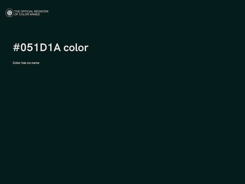 #051D1A color image