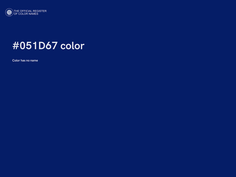 #051D67 color image