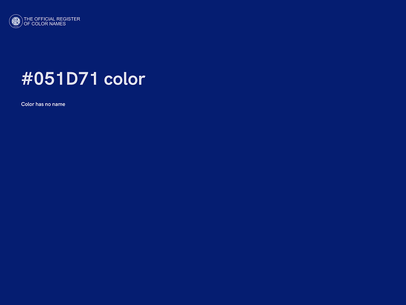 #051D71 color image