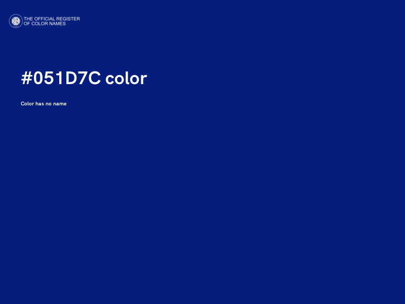 #051D7C color image