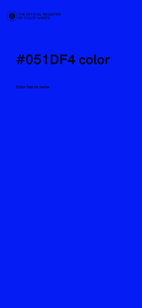 #051DF4 color image
