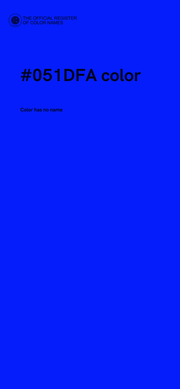 #051DFA color image