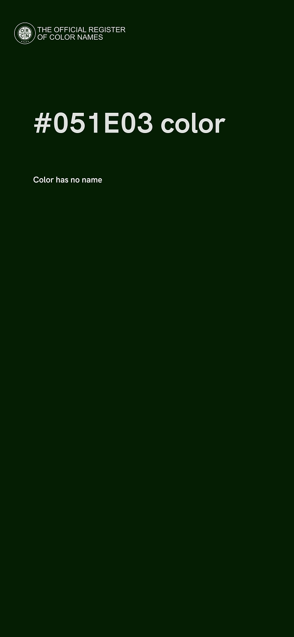 #051E03 color image