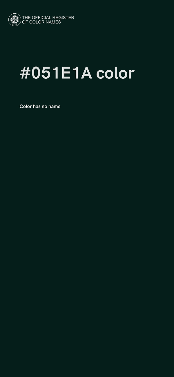 #051E1A color image