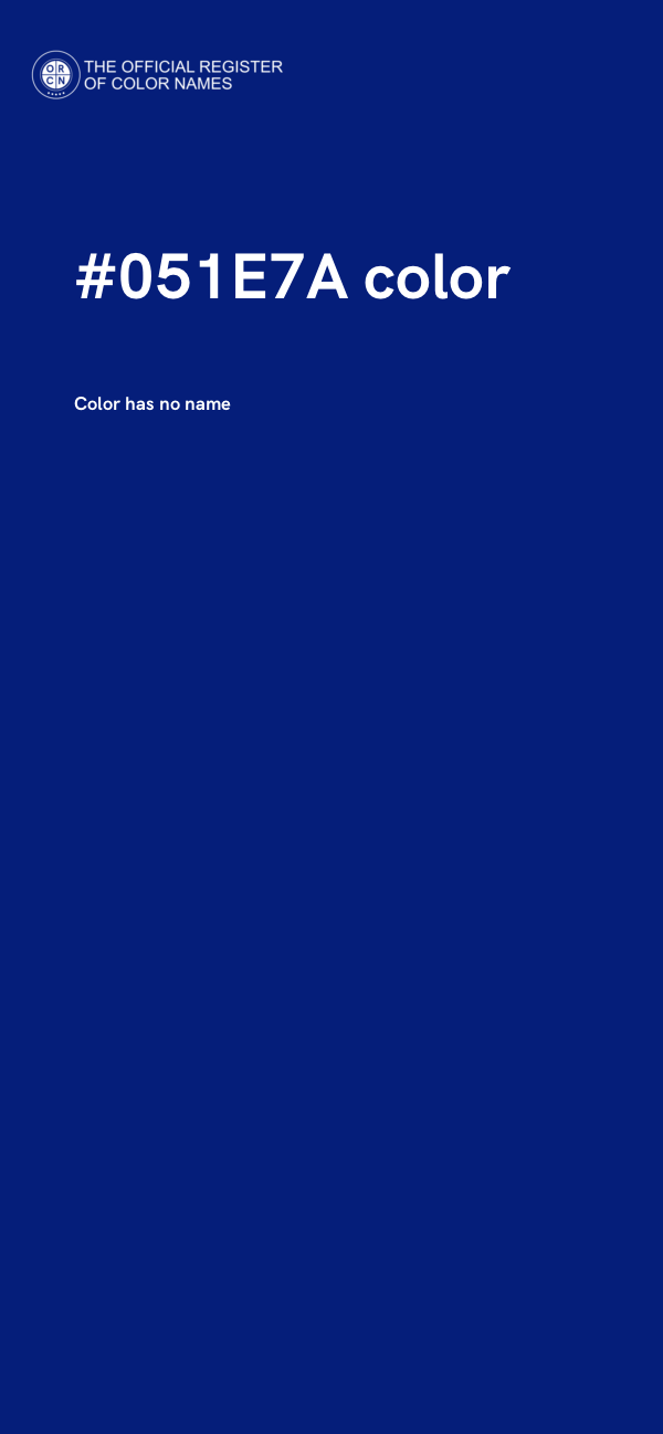 #051E7A color image