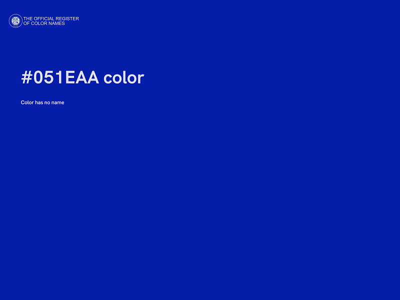 #051EAA color image